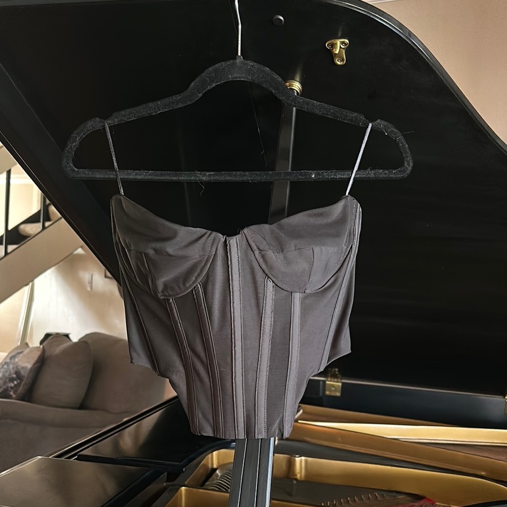 Bardot black Corset Top never worn